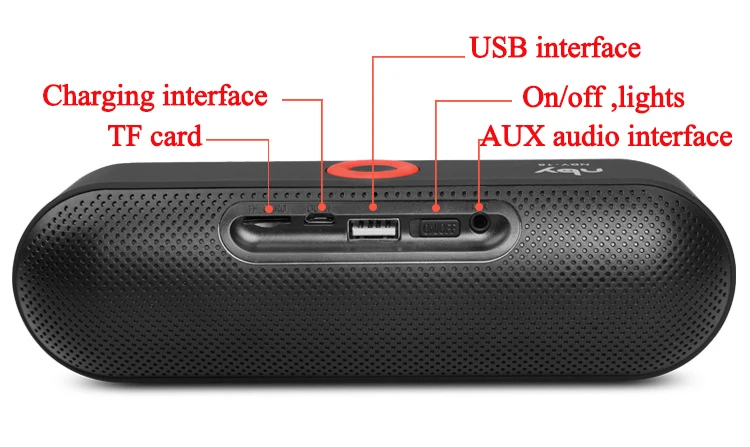 NBY18 портативный Bluetooth динамик HD аудио сабвуфер 3D стерео объемный беспроводной громкий динамик NBY-18 музыкальный плеер с динамиком компьютера