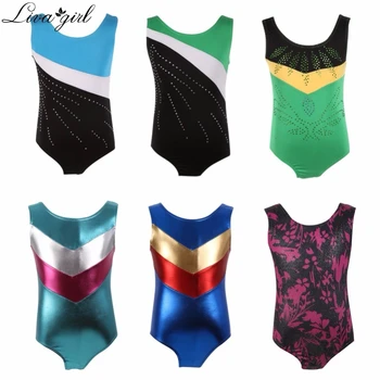 

Liva Girl Ballet Gymnastics Leotards Girls One-piece Dancesuit Splice Toddler Girls Ballet Costumes Acrobatics Girls Dance wear