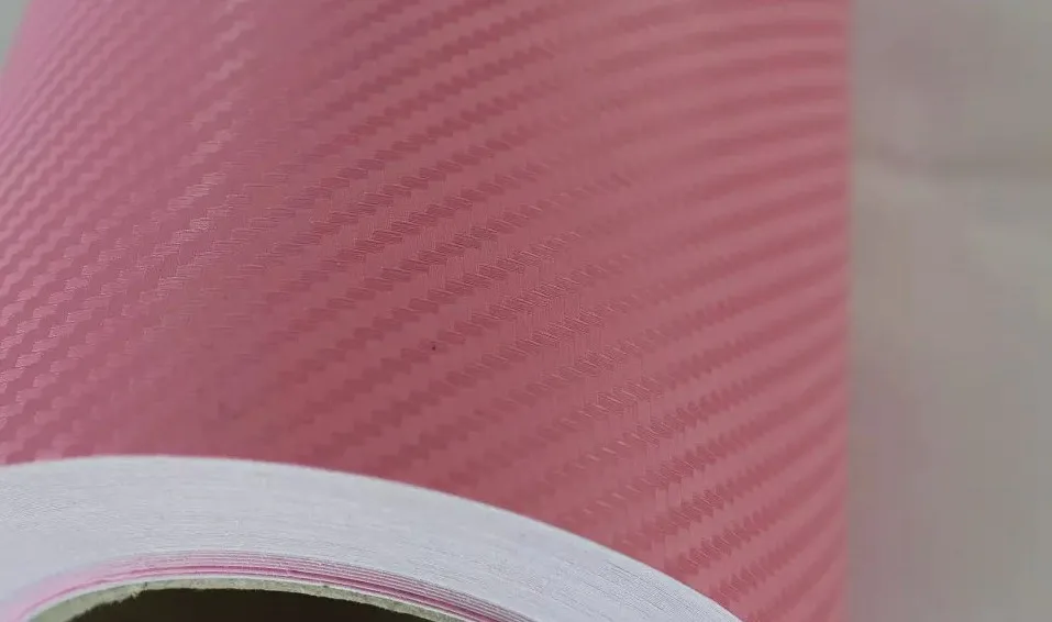 3d carbon pink car wrap film 3m pink hot pink car sticker (5)