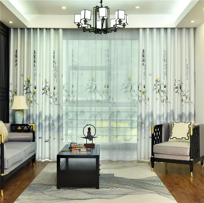 

Magnolia Girl Pink Calico Printed Curtain for Living Room Yarn Curtains Sky Beige Boy Curtains