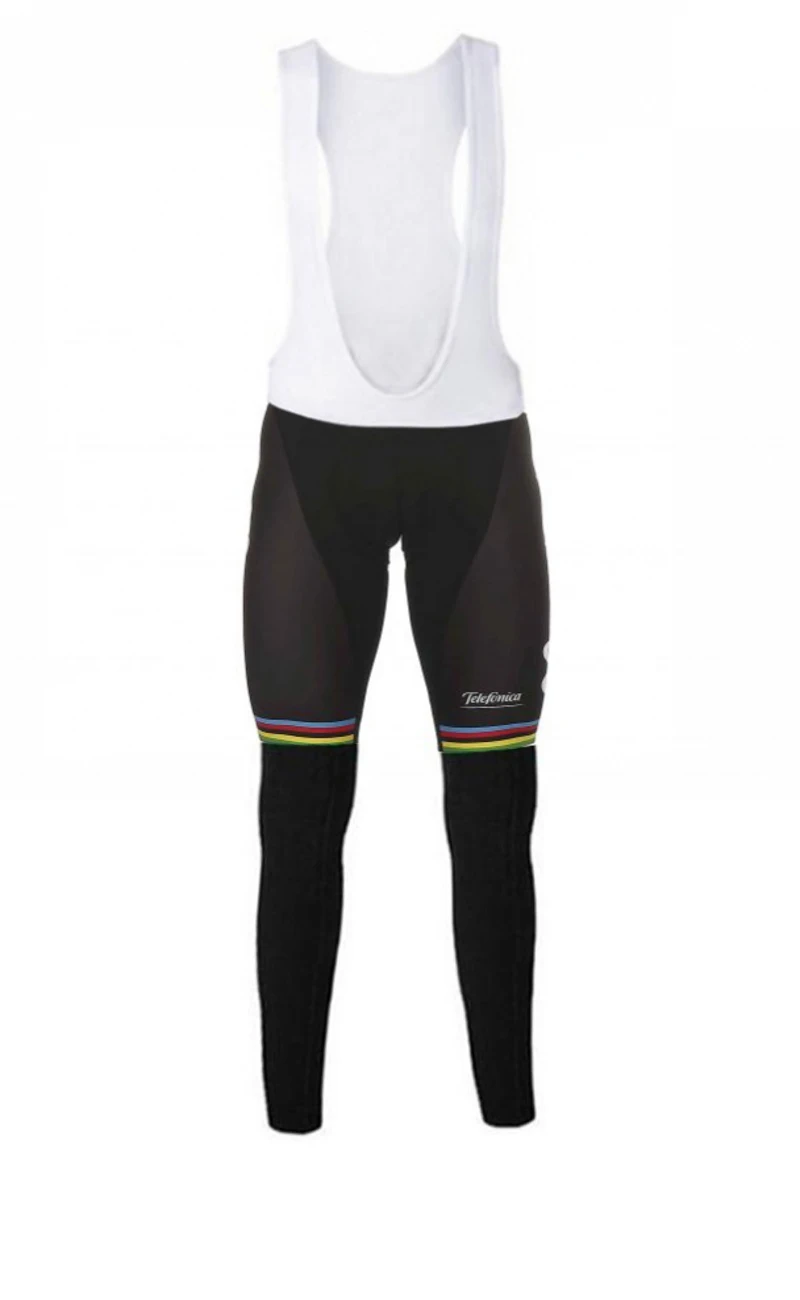 Зимний флисовый Профессиональный командный чемпион мира набор Джерси для велоспорта теплый MTB быстросохнущая велосипедная одежда Ropa ciclismo гелевая подкладка - Цвет: blackbib pant fleece