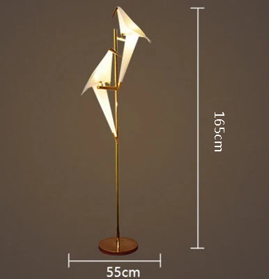 Подвесной светильник в скандинавском стиле, подвесной светильник в виде тысячи бумажных журавлей, Креативный светодиодный светильник для гостиной, ресторана, декоративный светильник s - Цвет корпуса: 2 light floor lamp