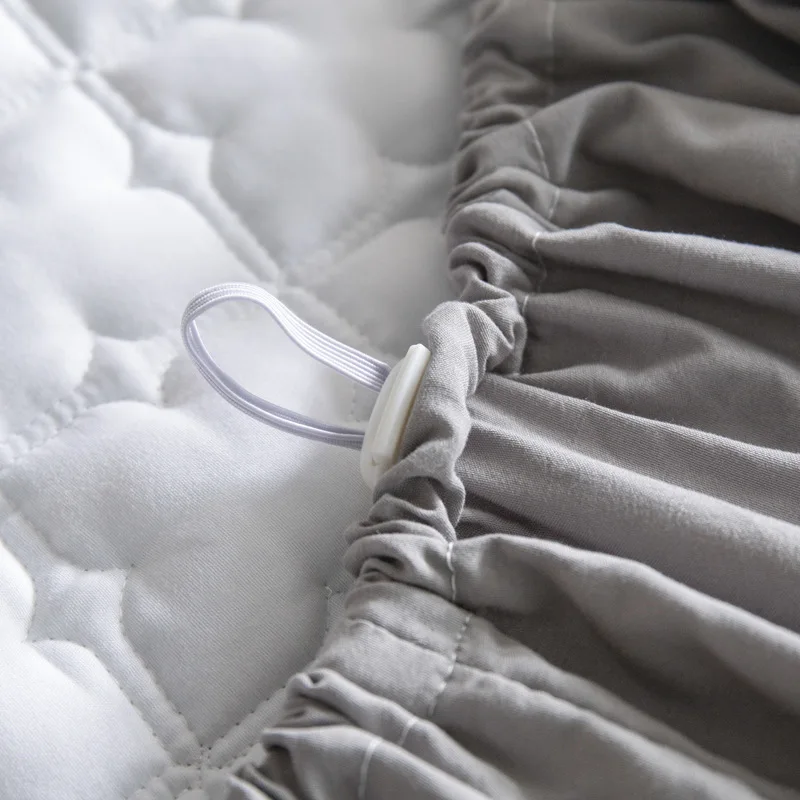  Thicken Bed sheet 100% cotton quilted Sheet Bedding Linens With Elastic Band Dust Proof Mattress Pr