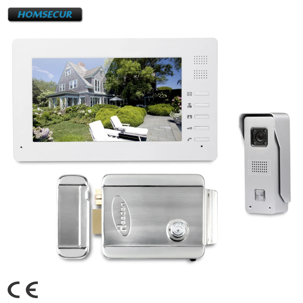 

HOMSECUR 7inch Video Door Intercom System with Intra-monitor Audio Intercom for Apartment XC002+XM706