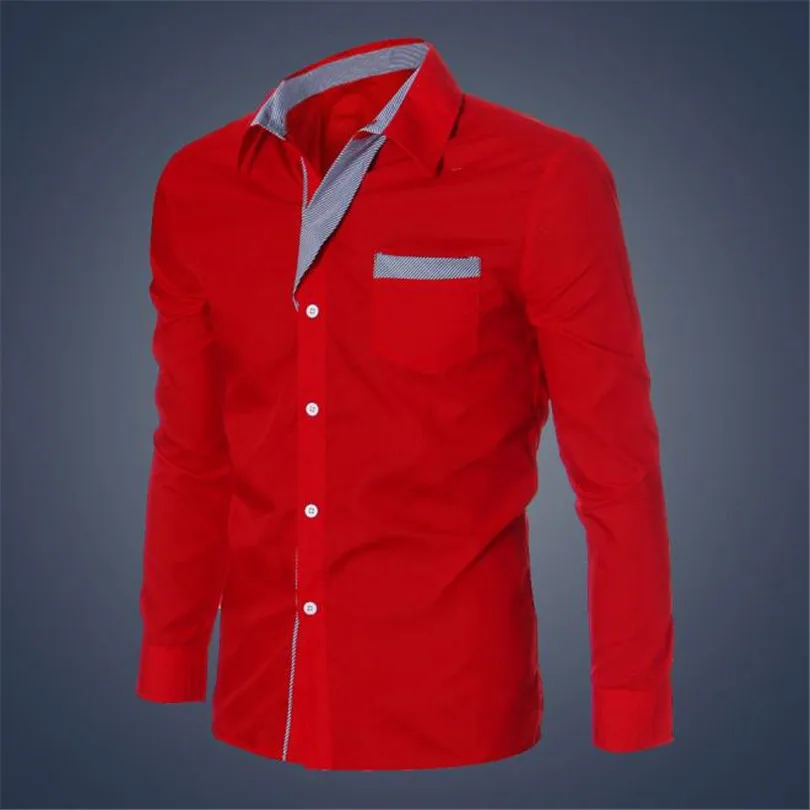Men Autumn Winter Luxury Brief Casual Fashion Men Shirt Cotton Linen Beach Loose Fit Long Sleeve Business Blouse Tops #4M27 (6)