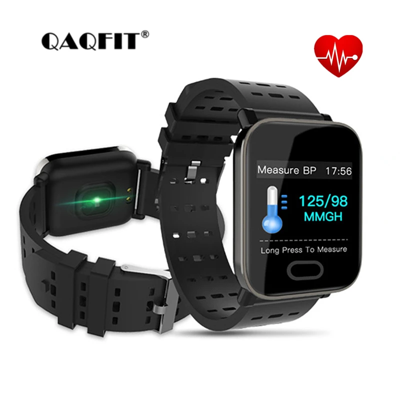 

QAQFIT A6 Smart Bracelet Fitness Tracker Heart Rate Blood Pressure Monitor Smart Band IP67 Waterproof Sports For Android iPhone
