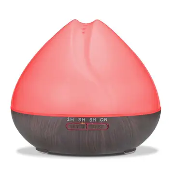 

VVPEC 500ml Aroma Air Humidifier wood grain with LED lights Essential Oil Diffuser Aromatherapy Electric Mist Maker for Home