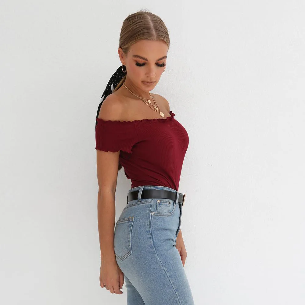 Off Shoulder Solid Jumpsuit Women Summer Female Body Slim Bodycon Bodysuit Short Rompers Women's Skinny Cotton Bodysuit Women Off Shoulder Solid Jumpsuit Women Summer Female Body Slim Bodycon Bodysuit Short Rompers Women's Skinny Cotton Bodysuit Women