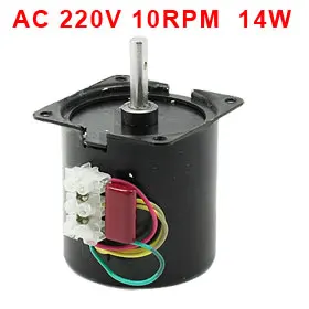 

Uxcell Hot Sale 1Pcs 220VAC 10RPM Rotated Speed Synchronous Reduction Gear Box Motor 14W