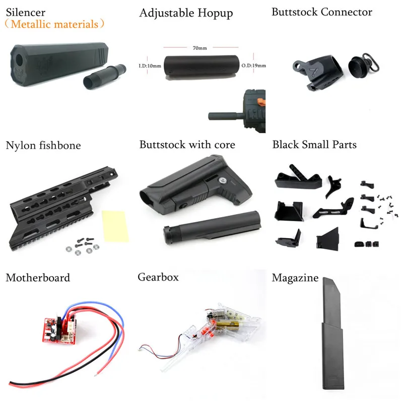

Toy mag-fed Kriss Vector V2 Toy Gel Ball Gun Accessories Children Outdoor Hobby water guns