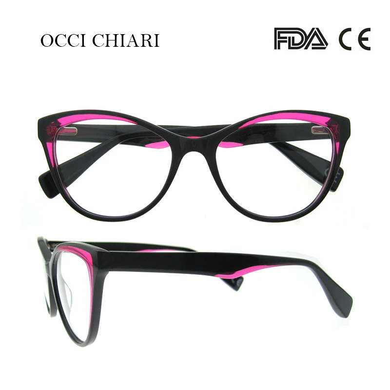 OCCI CHIARI Oculos очки для женщин Медицинская оправа очков мужские люнетты Demi цветные