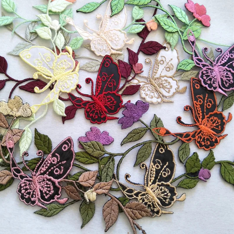 

Exquisite embroidery stickers down jacket iron on patch for clothing embroidery applique all kinds of clothing adhesive decals