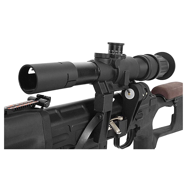 Пневматический винтовочный пистолет SVD драгунов 4x26 с красной подсветкой для охотничьего софтбокса для АК пистолетных металлических прицелов