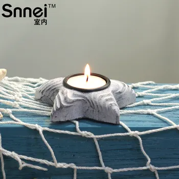 

Indoor wooden small mousse candle table decoration romantic small candlesticks