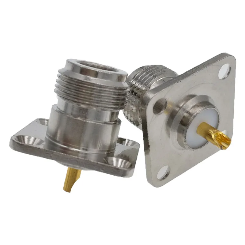 N Female Flange  Solder 25mm-25mm(2)