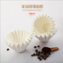 Популярный новейший торт бумажные фильтры для кофе фильтр бумага рука падение фильтр кофе-машина для домашнего использования яйцо Тарт чаша чашка 50 шт