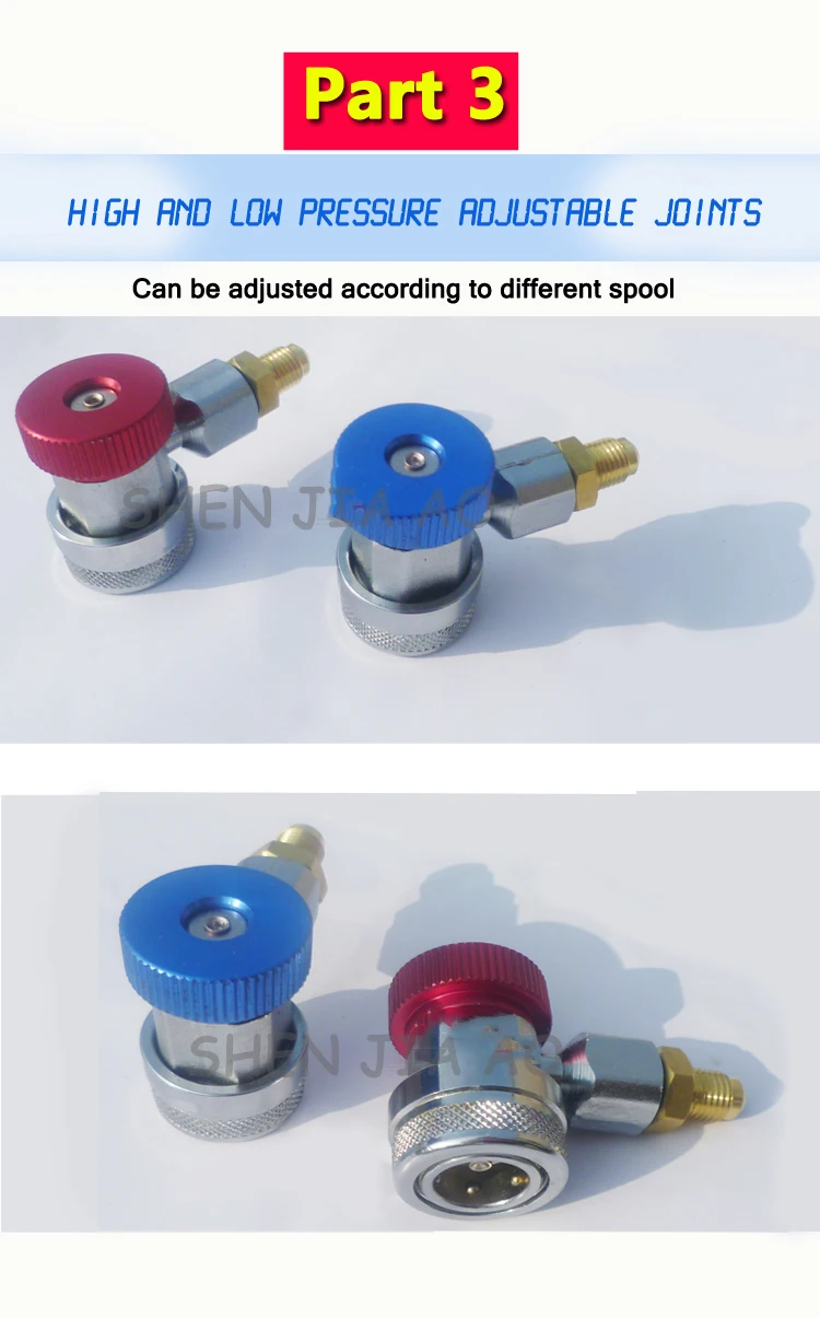 1 шт. точный анти-столкновения холодной среды инструмент R134 автомобильный Кондиционер плюс холодной среды давление двойной измерительный прибор клапан