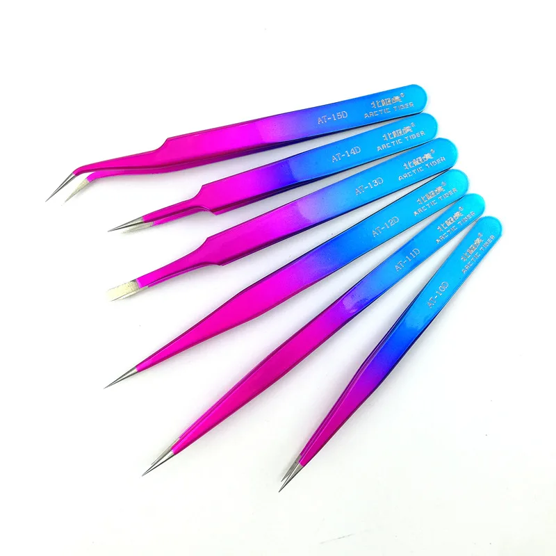 High-density stainless steel tweezers mobile phone repair beauty electronic communication indust tweezers set High-density stainless steel tweezers mobile phone repair beauty electronic communication indust tweezers set