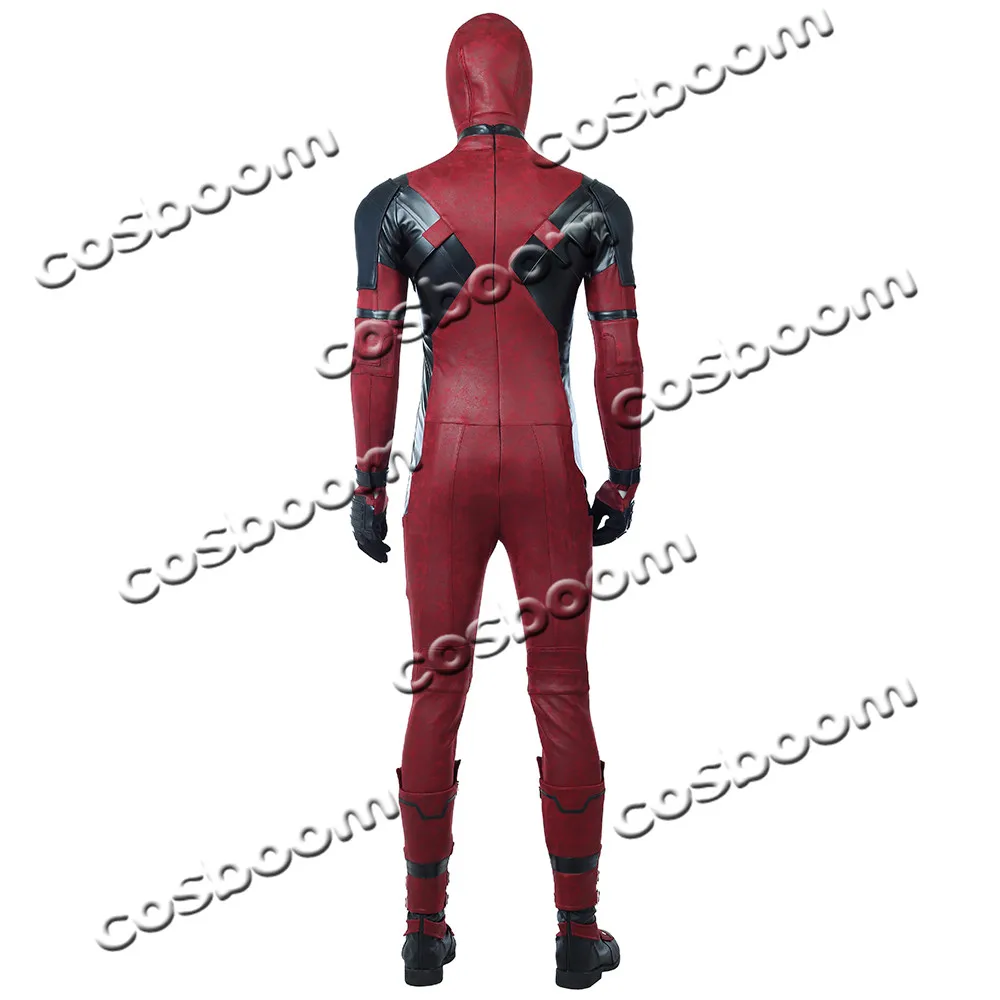 COSBOOM Deadpool 2 костюм Дэдпул для взрослых мужской костюм на Хэллоуин супергерой Дэдпул Уэйд Вилсон красный комбинезон косплей костюм