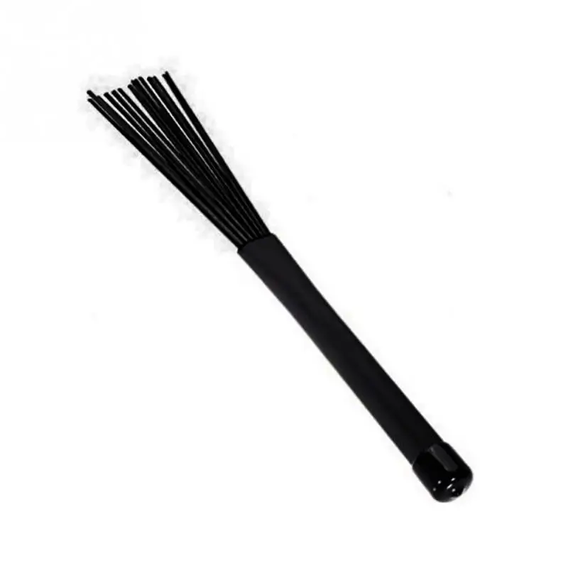 

New 1Pair Adjustable Nylon Jazz Drum Brushes Retractable Drum Set Brush Sticks Drum Brushes Accessories #927