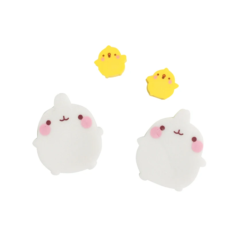 

1set/lot Kawaii Eraser Cute 1 Rabbit +1 Duck Eraser Cute Stationery School Office Supplies Girl Student Kids Gift Party Favor