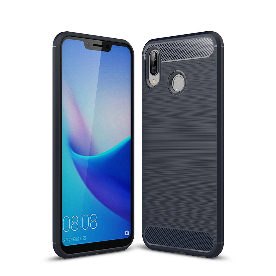 TOMKAS Carbon Fiber Case For Huawei Honor Play Phone Case On Bumper Silicone TPU Cover Coque Funda Carcasa Hoesje Capa Capinha   (16)