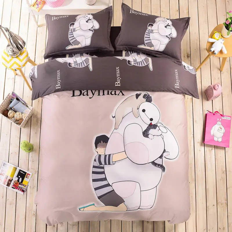 cartoon baymax children's comforter bedding sets,Guardian Angel cute