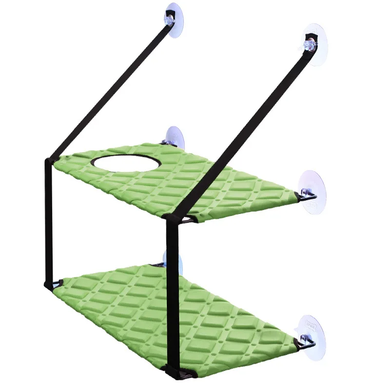 

Cat Hammock Puppy Double Layer Cave Hanging Suction Cups Dog Windowsill Swing Pet Products Kennels Chaise Lounge Mats ATY-020