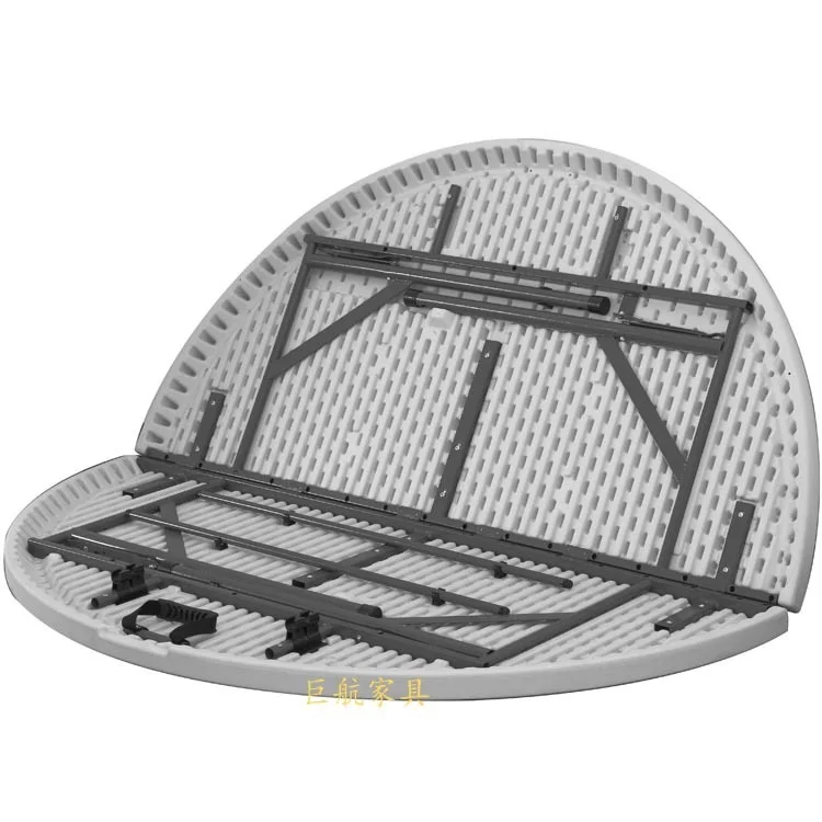 

4/5FT folding plastic table for weddings The round table for Eight people &1.5M diameter table