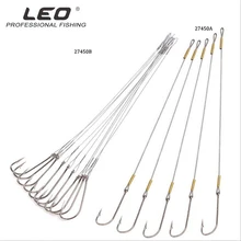 10 шт./партия колючая кальмар рыболовный крючок высокое карбоновое крепление рыболовный крючок большой провод