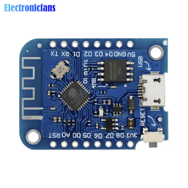 ESP8266 CH340 CH340G 4MB Wemos D1 Mini V3.0 V3.0.0 беспроводной wifi Интернет вещей макетная плата модуль для Arduino Nodemcu