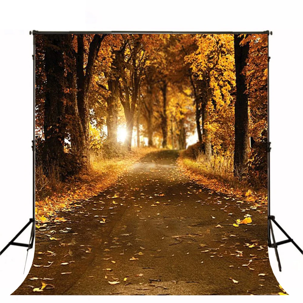 

Autumn  Fall Leaves Tree Backgrounds High-grade Vinyl cloth Computer printed custom photo backdrop