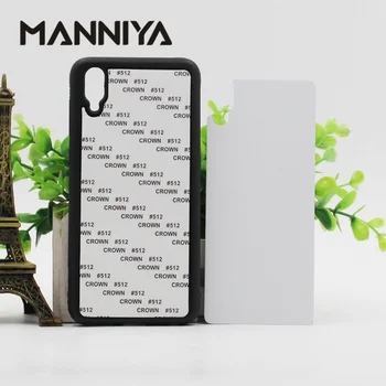 

MANNIYA for VIVO Blank Sublimation rubber Case with Aluminum Inserts 10pcs/lot