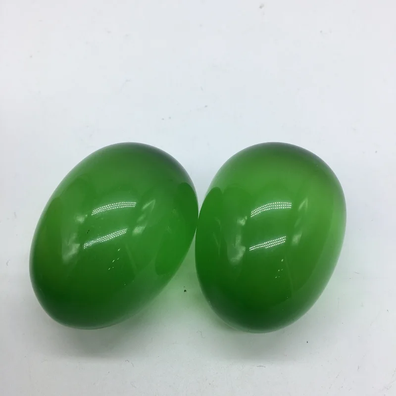 Натуральный хрустальный камень лунный камень лазурит Тигры-глаз розовый кварц иони нефритовые яйца для женщин вагинальный камень для здоровья - Цвет: green white turquois