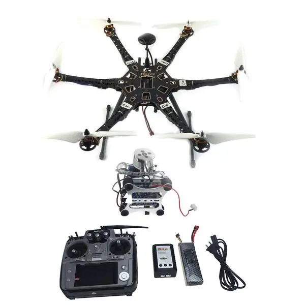 $294  Assembled Full Set Drone RTF HMF S550 Frame GPS APM2.8 Flight Control with Compass AT10 TX/RX 2-axi