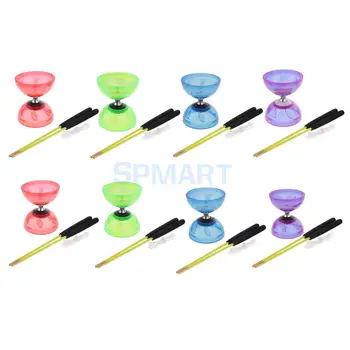 3 Triple Bearing Juggling Diabolo Toy with String Metal Sticks  Yoyo Professional Educational Toy 13/10.5cm Diameter 1