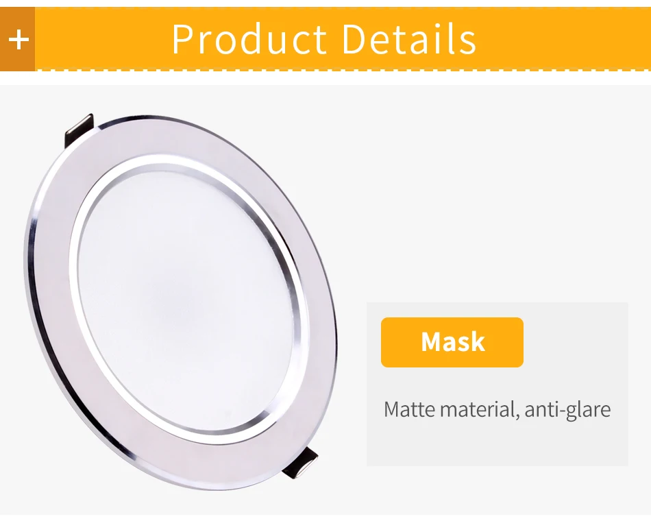 Ultra Thin Led Downlight Recessed Down Light 3W 5W 7W 9W 12W 15W Round Spot Lamp Living Room Bedroom Kitchen Indoor 220V 110V