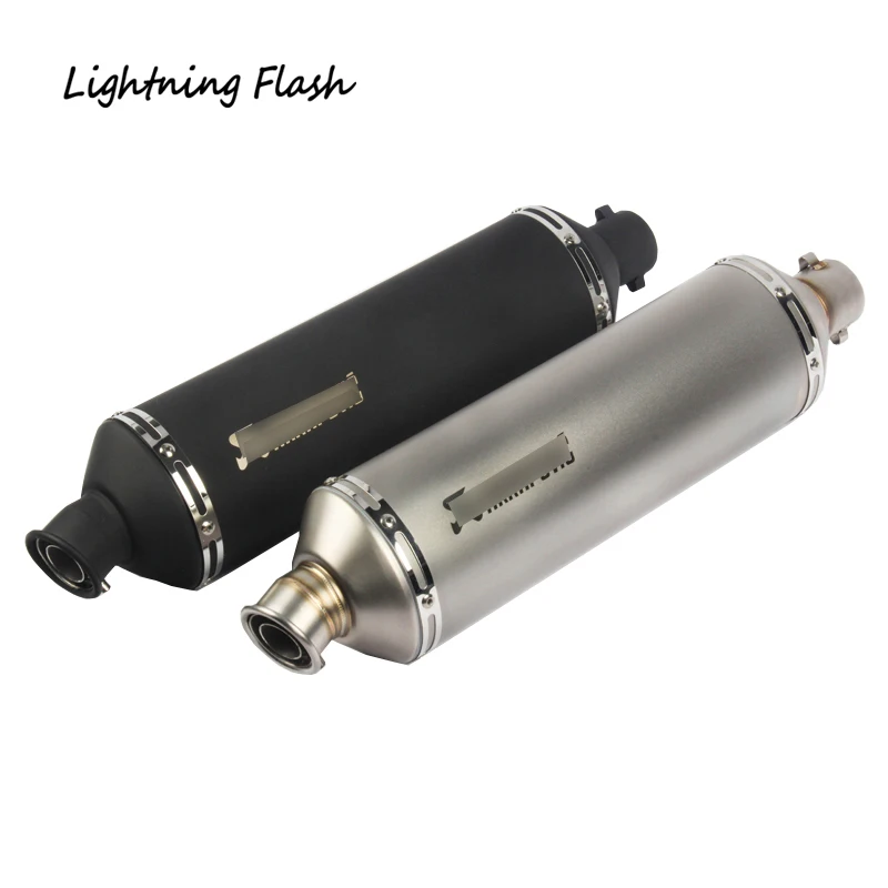 

560 mm Universal 38-51 mm Motorcycle Exhaust Muffler Pipe Tail Escape with Removable DB Killer for Dirt Bike ATV Modified Elbow