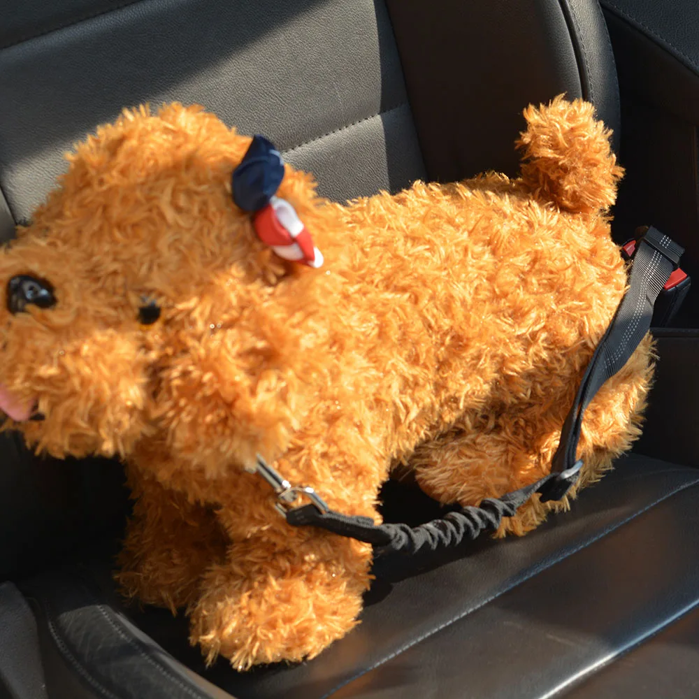 Pet car seat belt Elastic reflective dog seat belt Elastic retractable