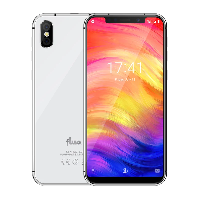 XGODY Fluo N 4G разблокировка смартфон 5," 19:9 экран Android 8,1 мобильный телефон с двумя sim-картами 3 ГБ+ 32 ГБ Лицо ID мобильный телефон 2500 мАч - Цвет: White