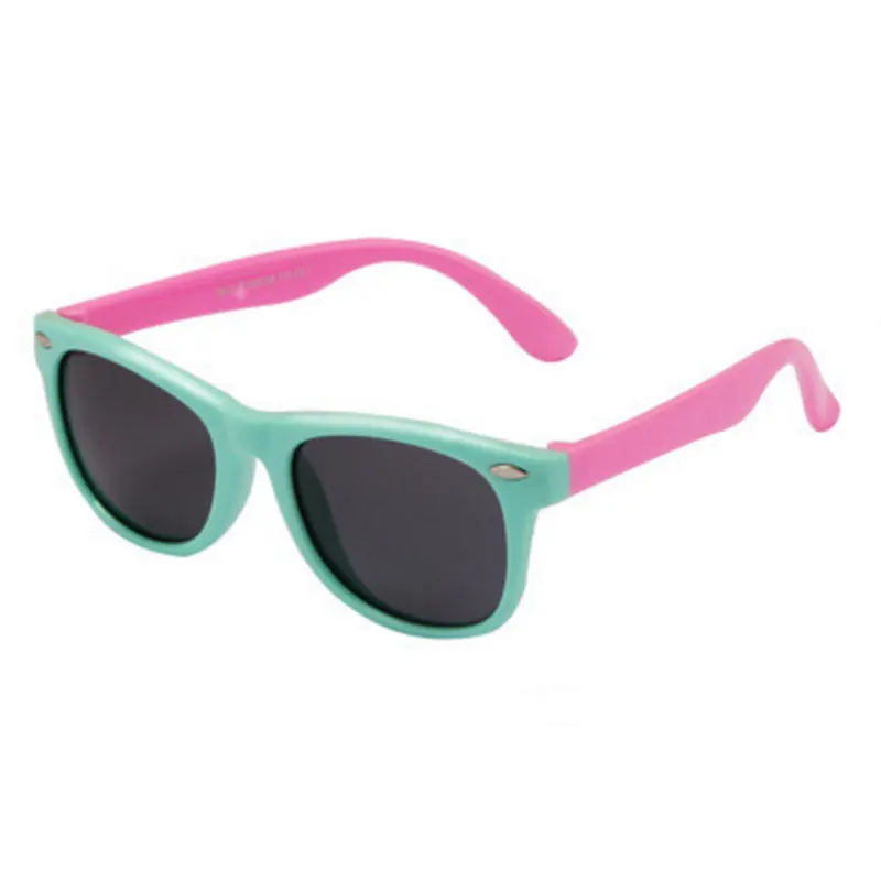 TAC модные милые детские квадратные поляризованные солнцезащитные очки детские Винтажные Солнцезащитные очки для новорожденных мальчиков и девочек уличные очки UV400 - Цвет линз: C11