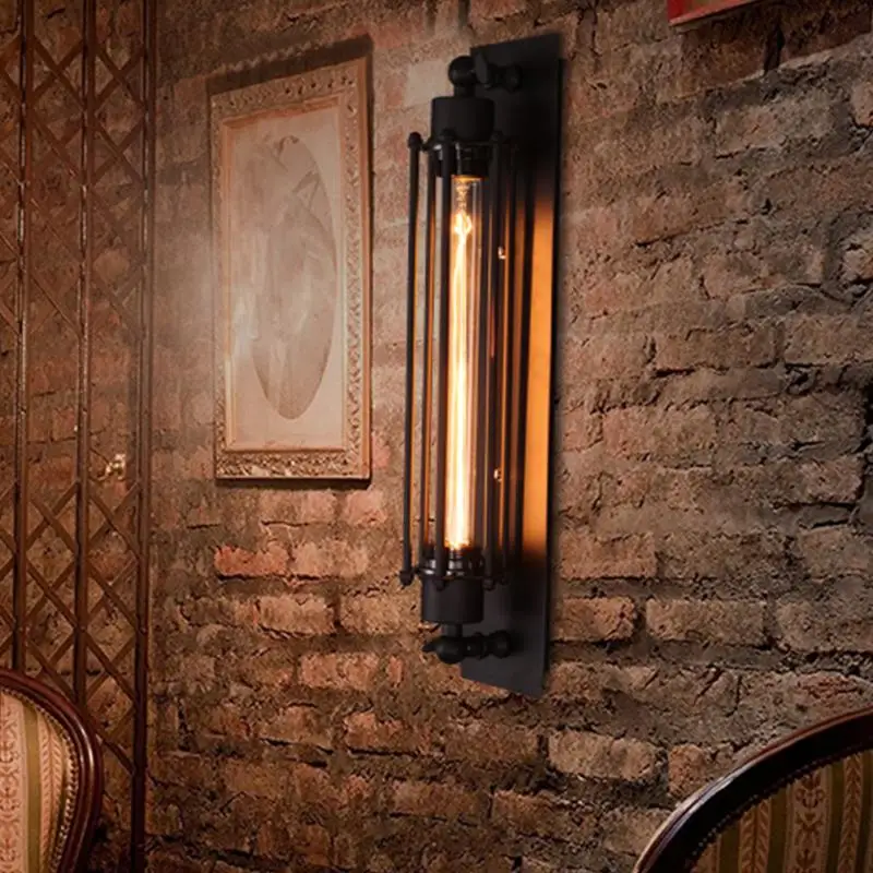 

Corridor E27 Retro Indoor Industrial Light Vintage Wall Lamp Edison With Tungsten/ LED Bulb