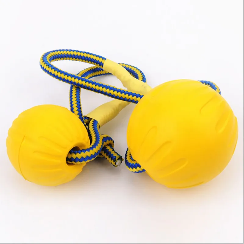 Pet Dogs Interactive Exercse Foam Ball on a Rope Toy for Dogs