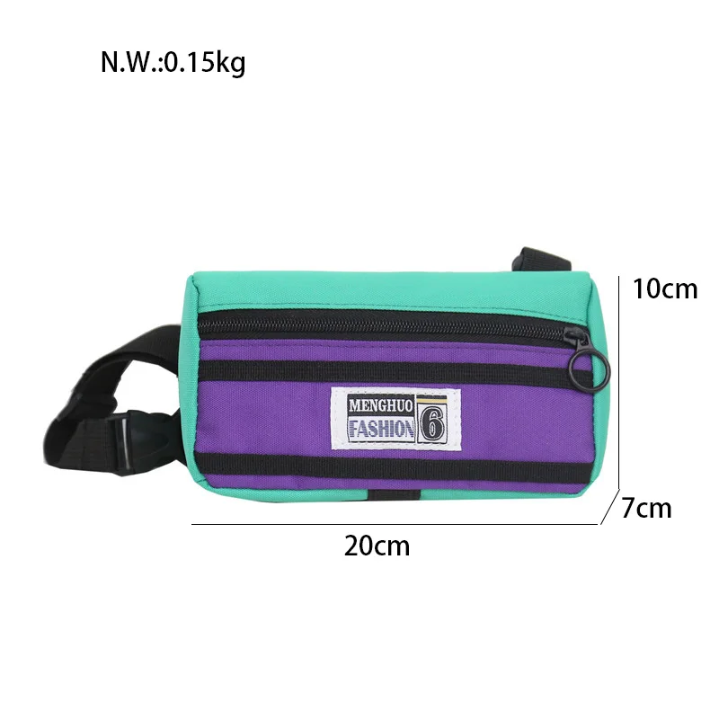 Menghuo Casual Functional Fanny Bag Waist Bag Money Phone Belt Bag Pouch Panelled Bum Hip Bag Shoulder Bag Chest Belt Pack Bags5965