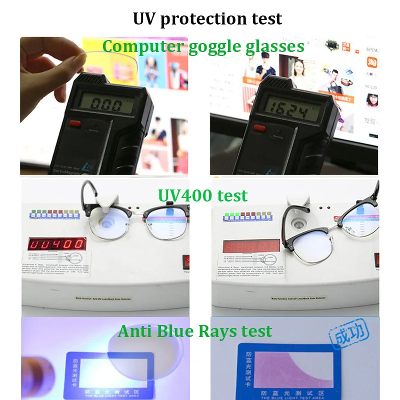 Синий светильник, блокирующее стекло es, анти-голубые лучи, компьютерные очки, очки для чтения, es UV400, защищенное от излучения, компьютерное игровое стекло