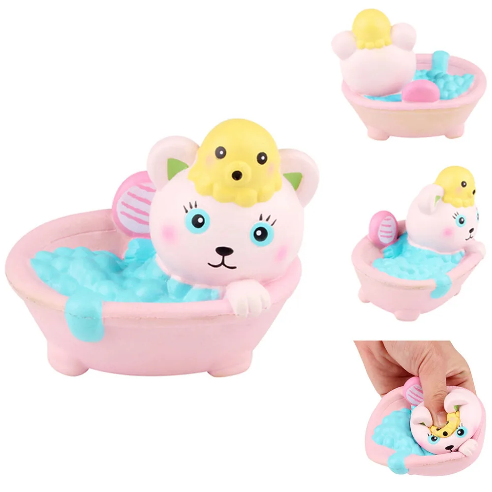 Squishy милый купальный Cat ароматизированный медленный нарастающее при сжатии Kawaii детская игрушка стресс рельефный Декор мягкая игрушка для