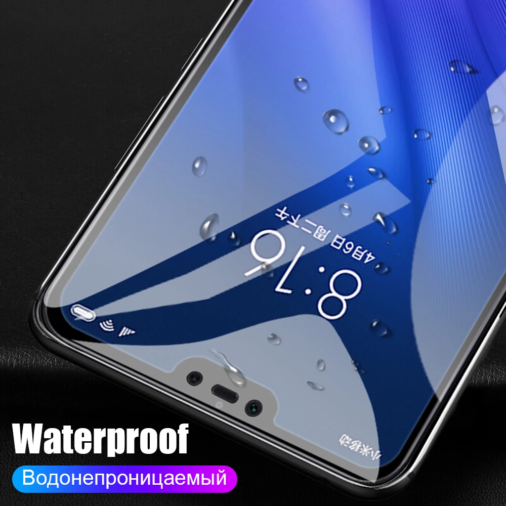 Стекло 6D для Xiaomi Redmi Note 6 Pro стеклянный чехол 5 6A Plus Mi 8 Lite A1 A2 Pocophone F1|Защитные стёкла