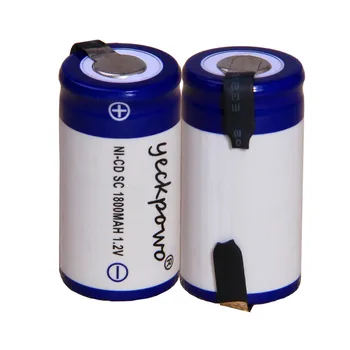

SC rechargeable battery SC akkumulator 1.2V NICD 1800mah batteries real capacity