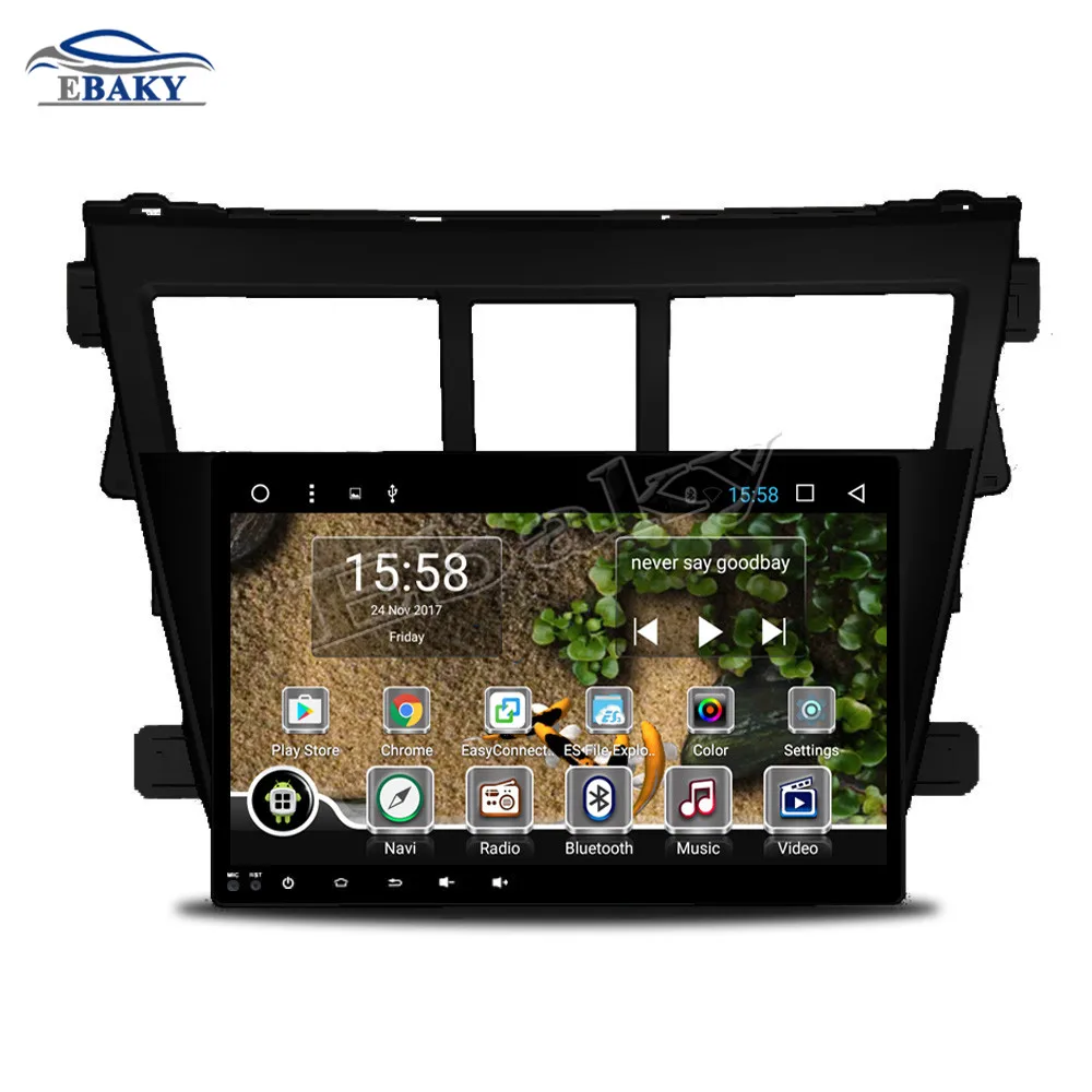 Sale NaviTopia 9inch 1GB/2GB Quad Core/Octa Core Android 7.1/8.1 Car DVD Radio for Toyota VIOS 2008 2009 2010 2011 2012 2013 GPS/map 10