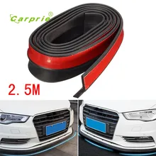 Auto car-styling car styling 2.5M Universal Carbon Fiber Front Bumper Lip Splitter Chin Spoiler Body Trim 8ft FEB16